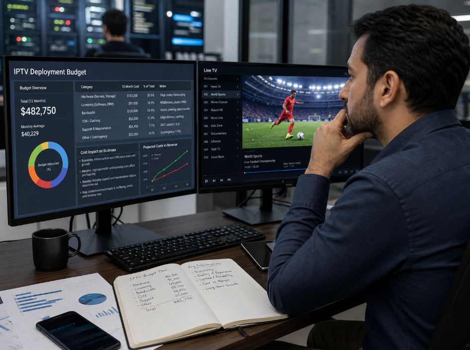 How much does an IPTV player cost?
