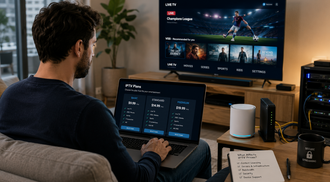 How much is an IPTV yearly subscription?