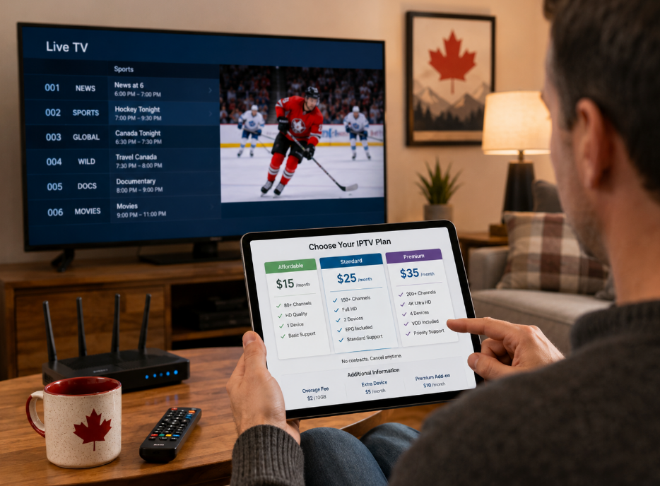 What is the cost of IPTV in Canada?